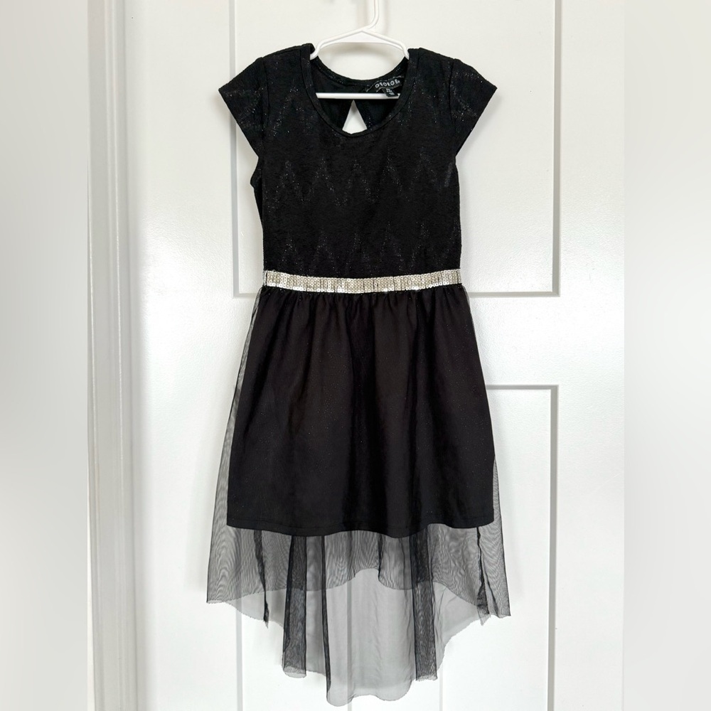 🖤 George Sparkly High-Low Tulle Dress — Girls Size 6–6X